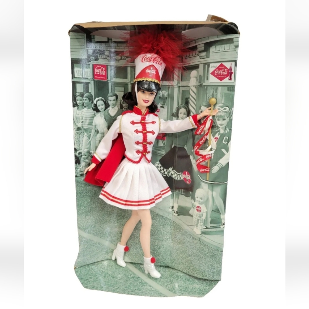 Coca Cola Majorette Barbie Doll Collector Edition 2001 Mattel #53974